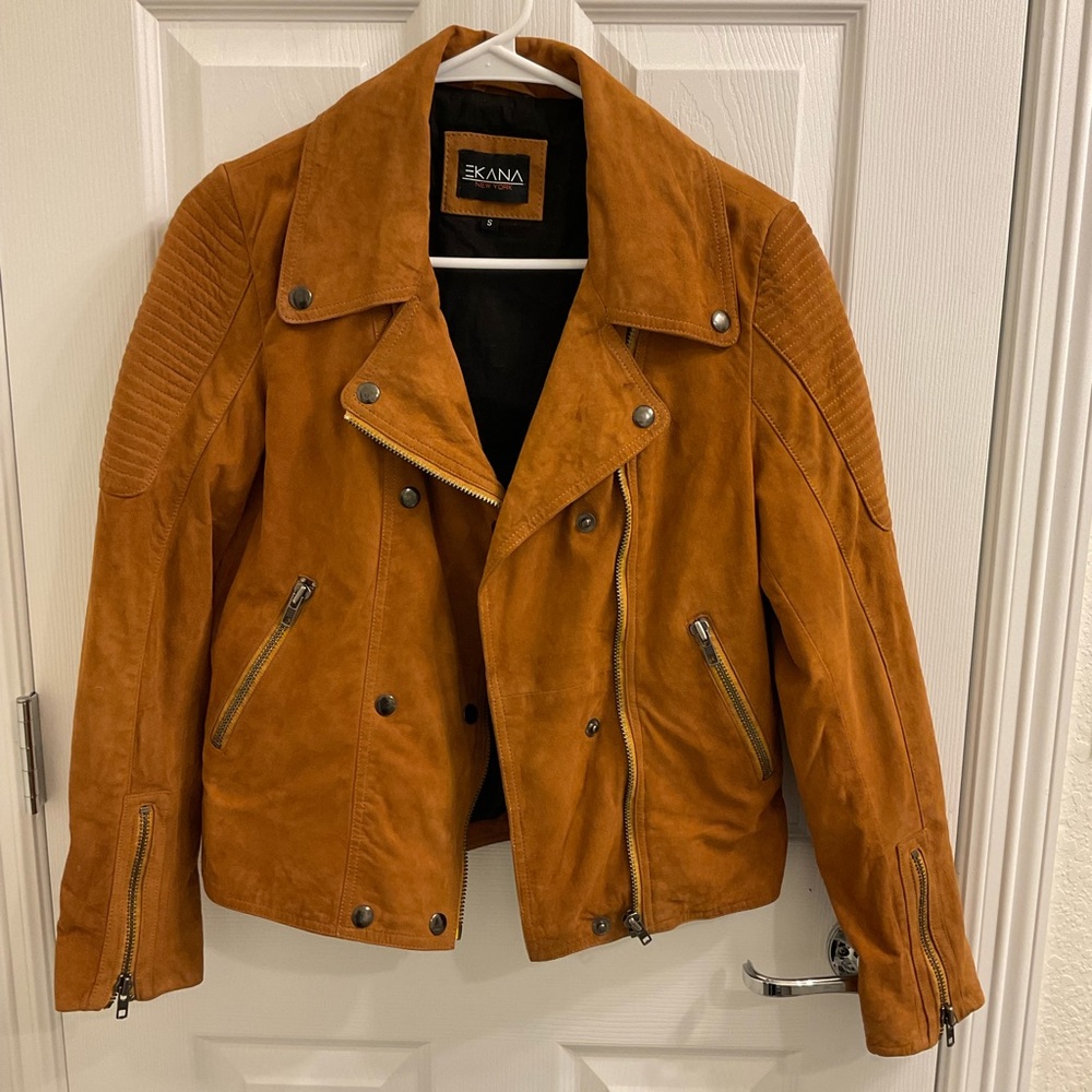 EKANA New York Ladies Leather Jacket Small